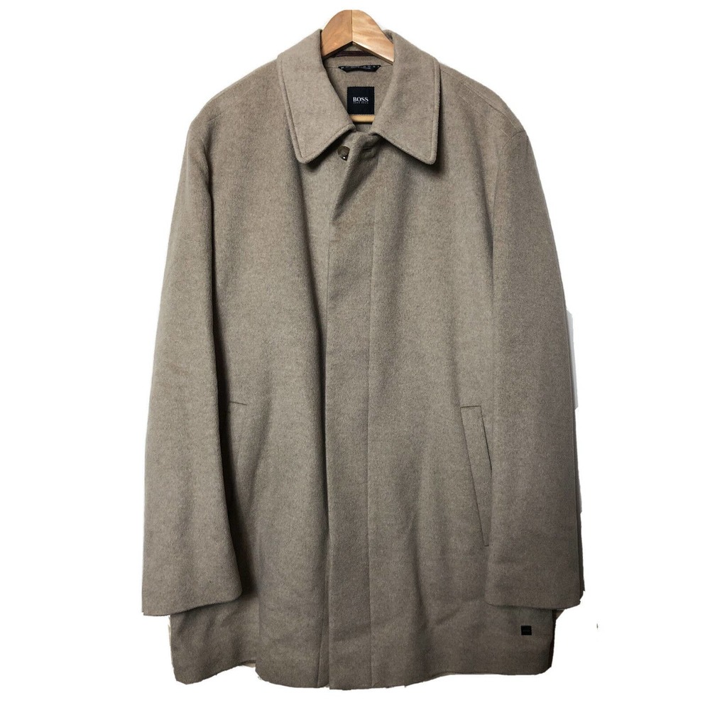 Hugo Boss Virgin Wool & Cashmere Jacket (Corio) Size 46 Camel Color